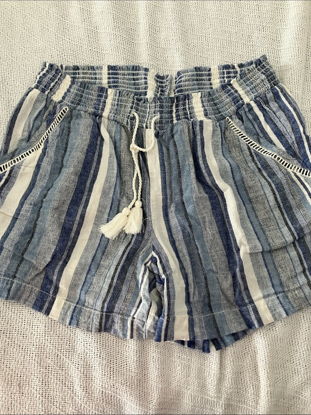 Beachy striped shorts